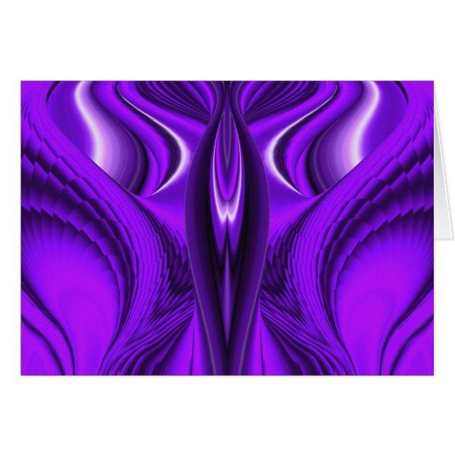 Cartão Asas Anjos Roxos (Frente Horizontal)