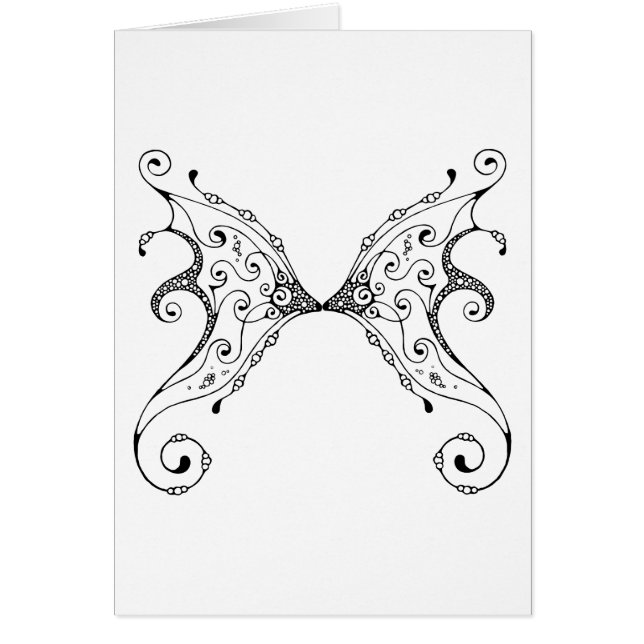 Cartão Asas de fada (Frente)