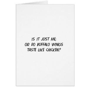 Cartão Asas de frango fritas