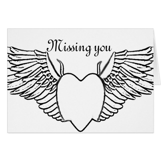 Cartão Asas de luv_ (Frente Horizontal)