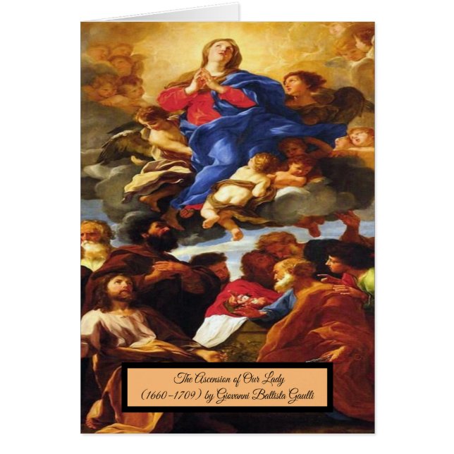 Cartão Ascensão de Nossa Senhora (Frente)