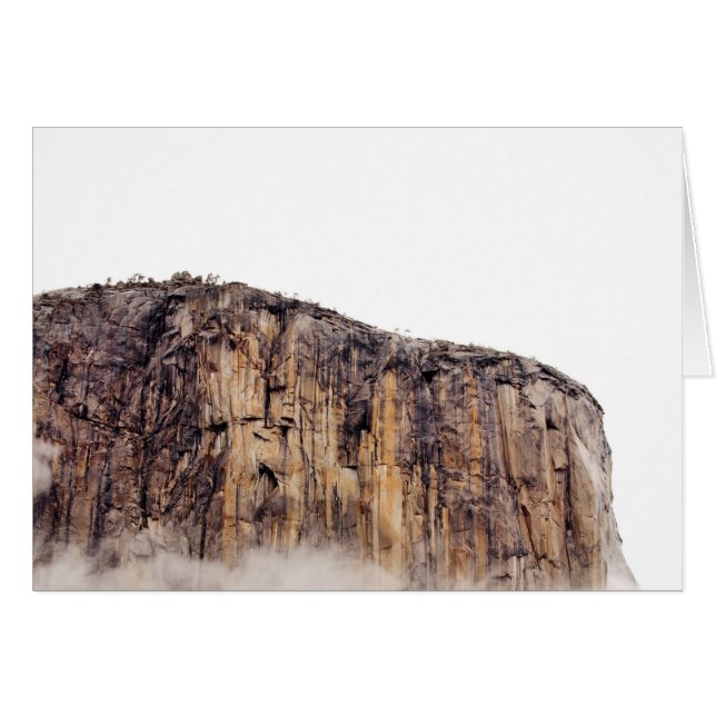 Cartão Ascensão do penhasco em cima das nuvens (Frente Horizontal)