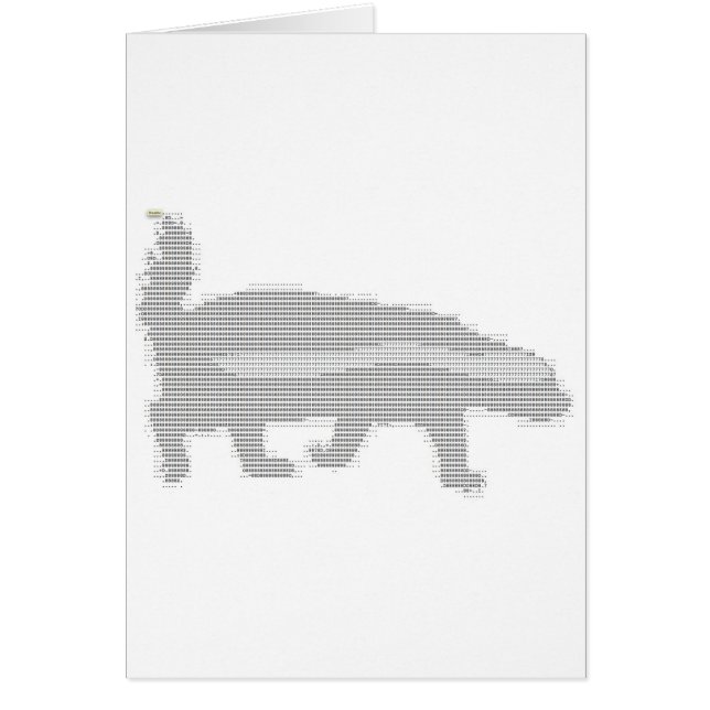 Cartão ascii (Frente)