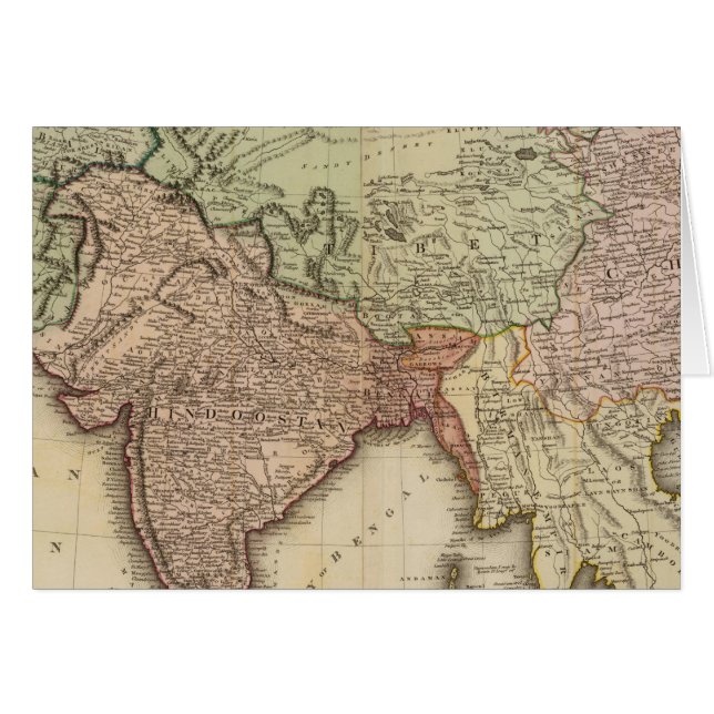 Cartão Ásia, folhas S (Frente Horizontal)