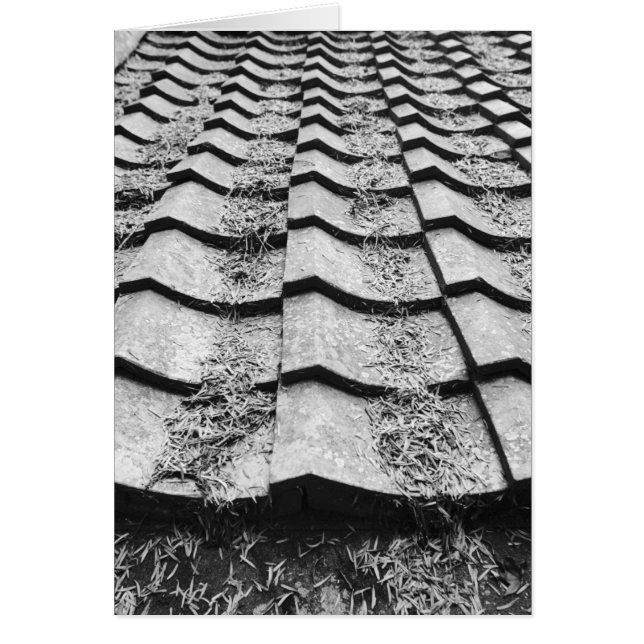 Cartão Ásia, Japão, Miyajima. Detalhes do telhado de argi (Frente)