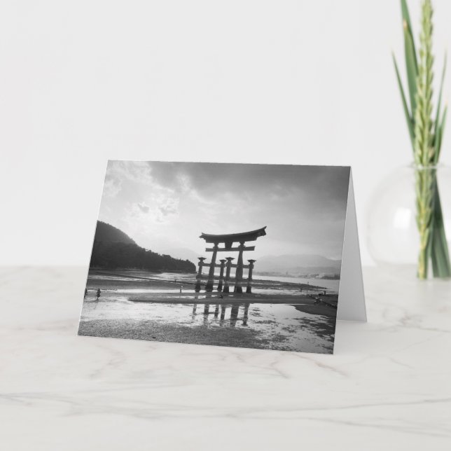 Cartão Ásia, Japão, Myajima. Torri Gate (Frente)