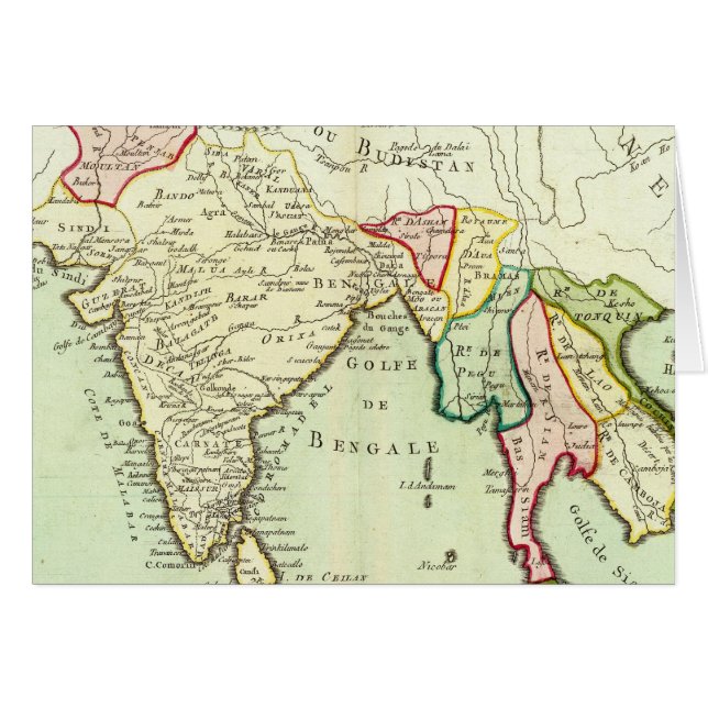 Cartão Ásia, Tailândia (Frente Horizontal)