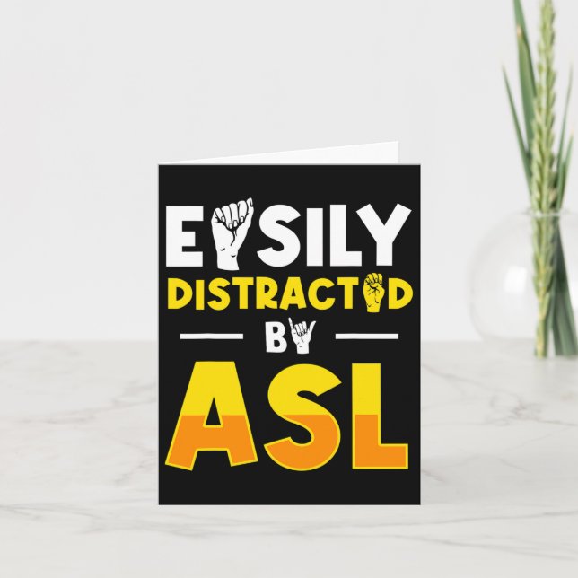 Cartão Asl Deficientes Auditivos E Linguagem De Sinais 3 (Frente)