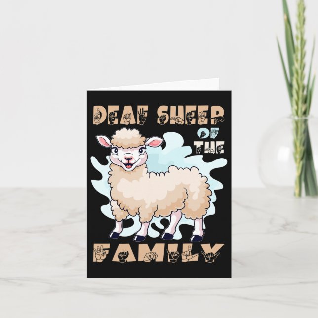 Cartão Asl Hand Gesture Hand Sign Language Hearing Loss A (Frente)