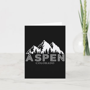 Cartão Aspen Colorado Mountain Ski Férias de Esqui Trip W