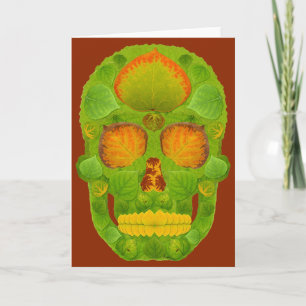 Cartão Aspen Leaf Skull 10
