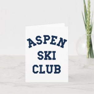 Cartão Aspen Ski Club Colorado Ski Mountain Viagem Skier