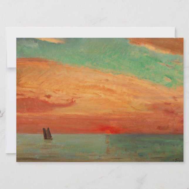 Cartão Assalto do Sol sobre o Mar Oriental (Arte Asiática (Frente)