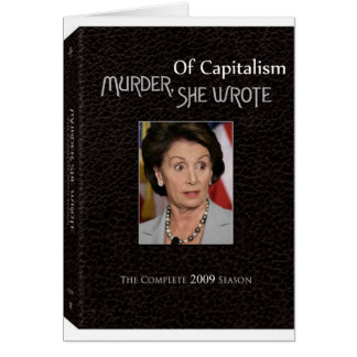 Cartão Assassinato Pelosi Escrito