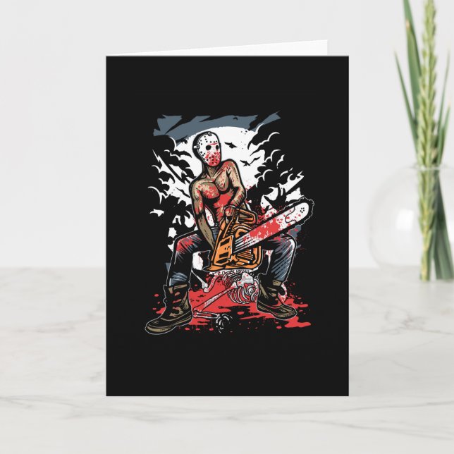 Cartão Assassino de Chainsaw (Frente)