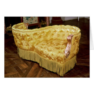 Cartão Assento de amor acolchoado, período de Napoleon