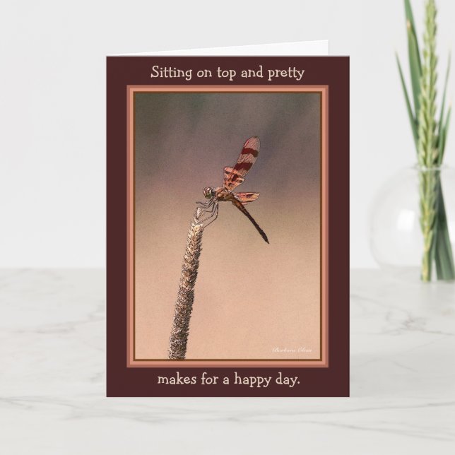 Cartão Assento em superior e em bonito--faz por um dia (Frente)