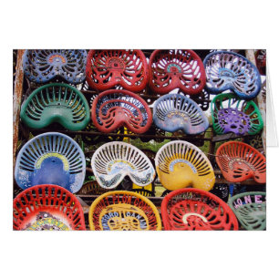 Cartão Assentos do trator na mostra do trator