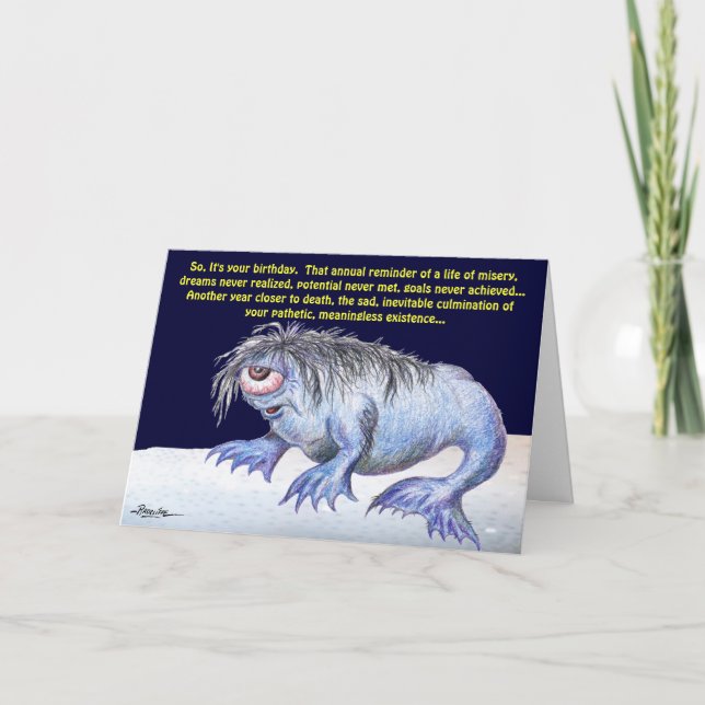 Cartão Assim é seu aniversário… (Frente)