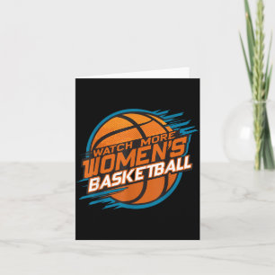 Cartão Assista Mais Basquetebol Feminino Apoie Mulheres
