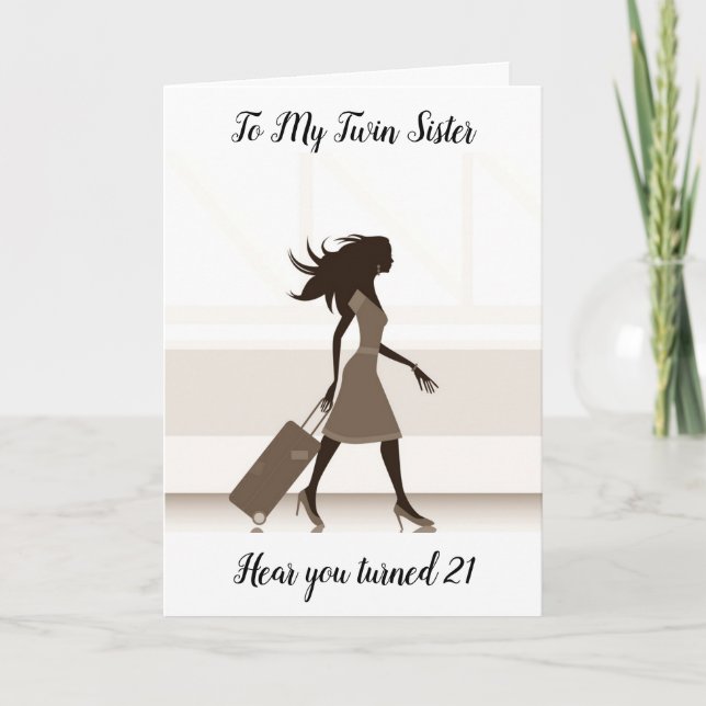 CARTÃO ASSISTA QUE O MEU GÊMEO ESTÁ VINDO **21** (Frente)