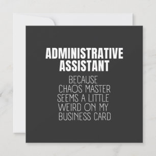Cartão Assistente administrativo