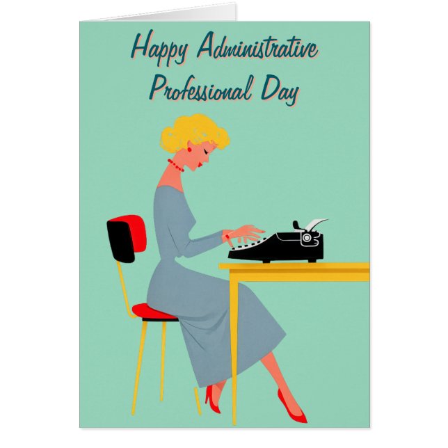 Cartão Assistente Administrativo Vintage – Escritório Ret (Frente)