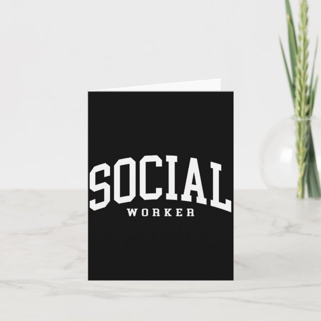 Cartão Assistente social engraçado retrô assistente socia (Frente)