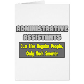 Cartão Assistentes Administrativos...Mais Inteligentes