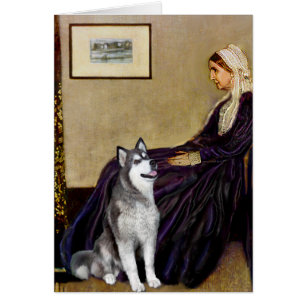 Cartão Assobiadores Mãe - Alaskan Malamute
