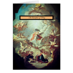 Cartão Assunção de Mary