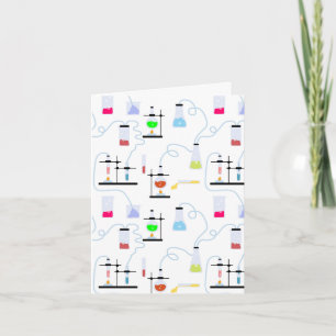 Cartão Assunto da Escola de Laboratório de Testes de Ciên