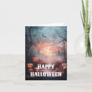Cartão Assustador de Halloween