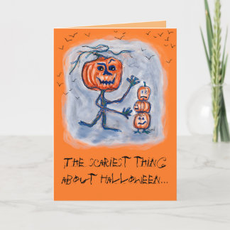 Cartão Assustador de Halloween