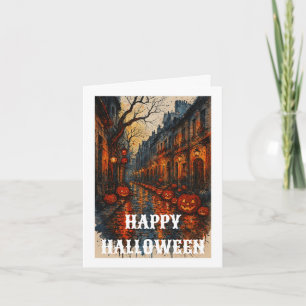 Cartão Assustador de Halloween