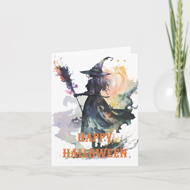 Cartão Assustador de Halloween (Frente)