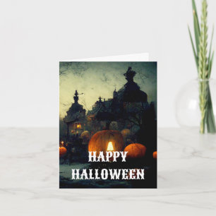Cartão Assustador de Halloween