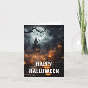 Cartão Assustador de Halloween