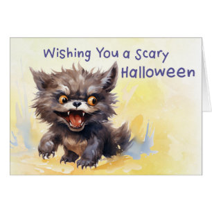 Cartão Assustador Halloween