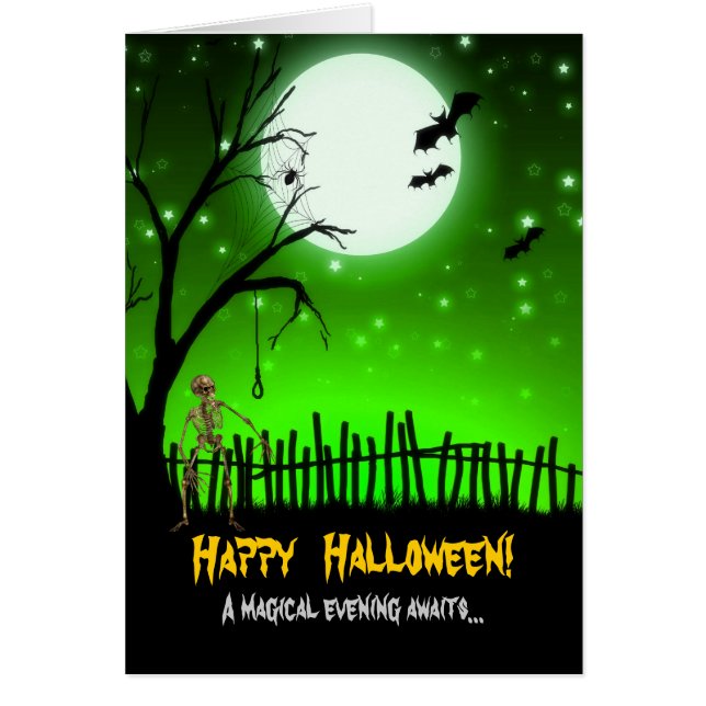 Cartão Assustador Halloween (Frente)