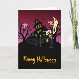 Cartão Assustador Halloween