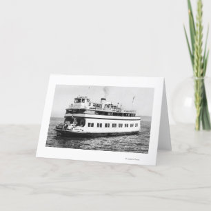 Cartão Astoria, Oregon View of Ferry Astoria Photograph