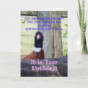 Cartão Astrologer Birthday