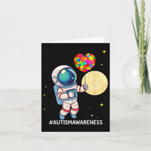 Cartão Astronauta Bylloon Autismo Atenção Espaço Autista