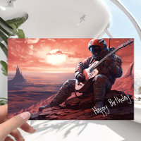 Astronauta Guitarista Tocando Violão - Aniversário
