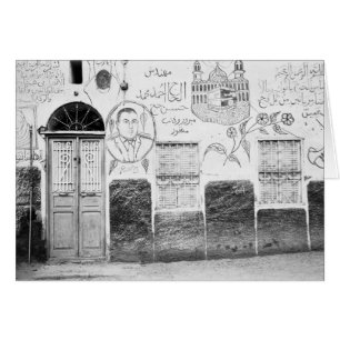 Cartão Aswan Egito, Casa Decorada