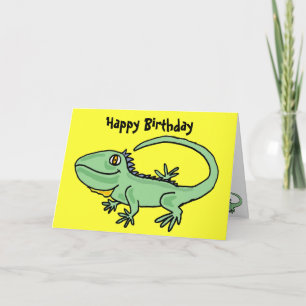 Cartão AT- Iguana Birthday Card