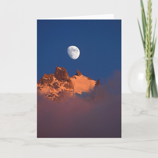 Cartão At Sunrise | Aiguille du Plan Chamonix, France (Frente)