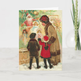 Cartão At The Toy Store Window