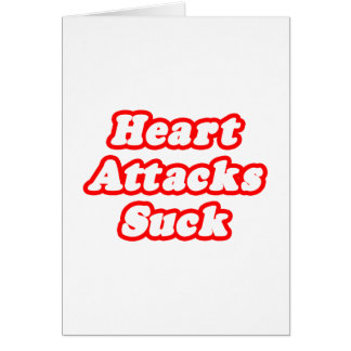 Cartão Ataques Cardíacos Chupam